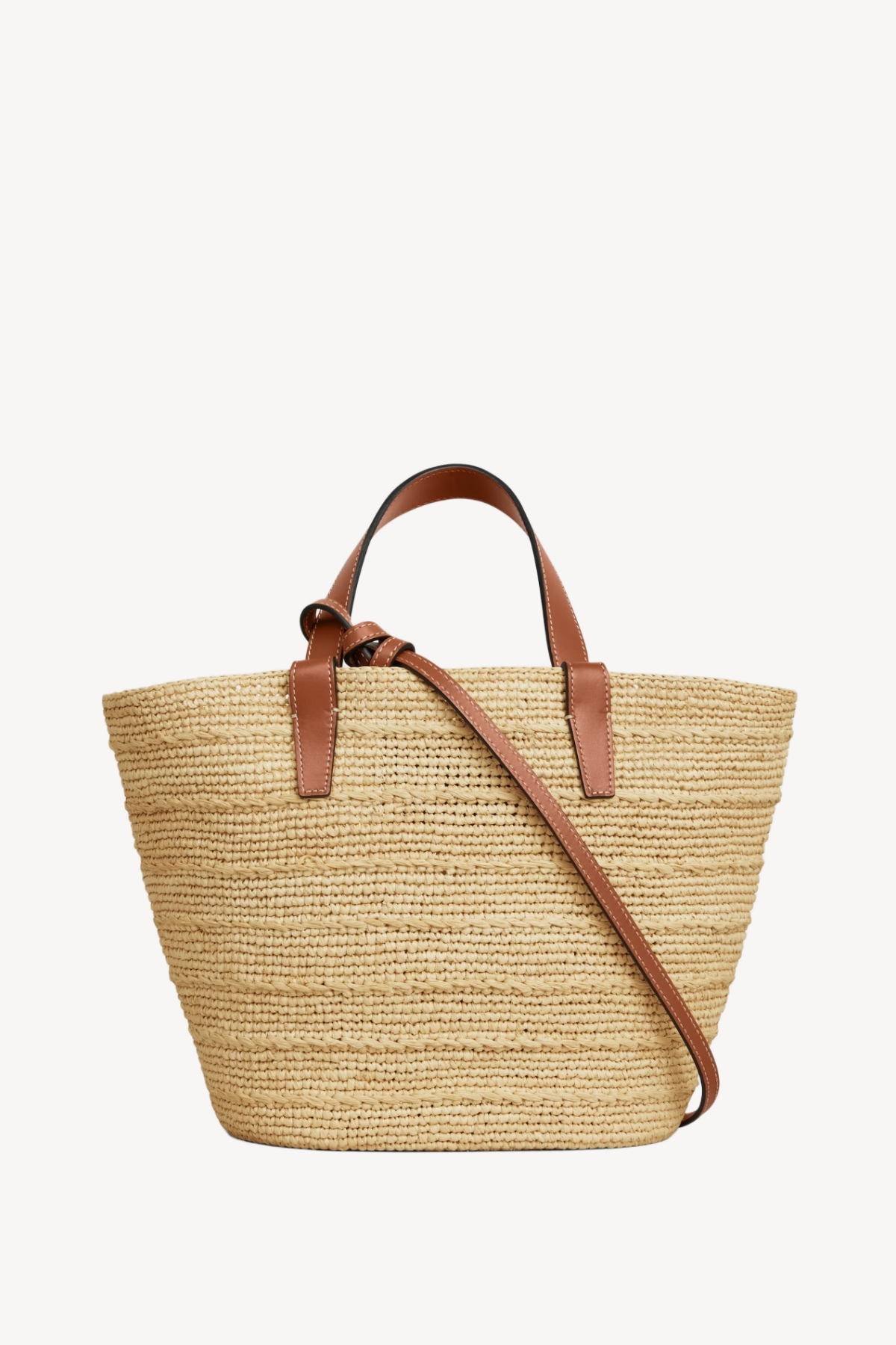 TEEN SUPPLE CELINE CLASSIC PANIER IN Raffia and calfskin - Image 2